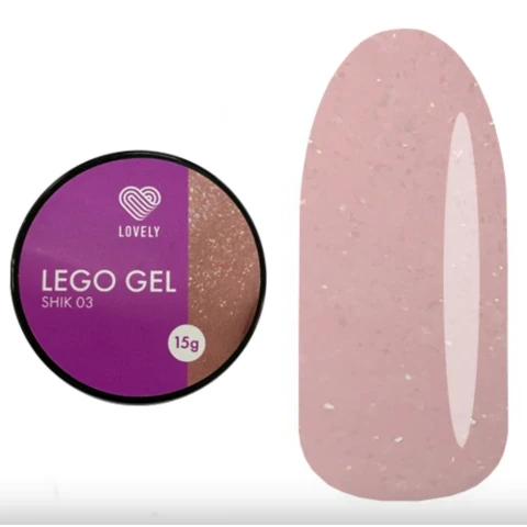 Lovely гель для наращивания и укрепления, Lego Gel Shik 04, 15 гр