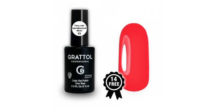 Grattol Color Gel Polish One Step Neon 03