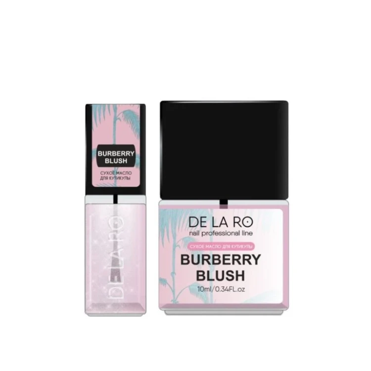 DELARO Сухое масло для кутикулы с мерцанием Burberry Blush 50мл