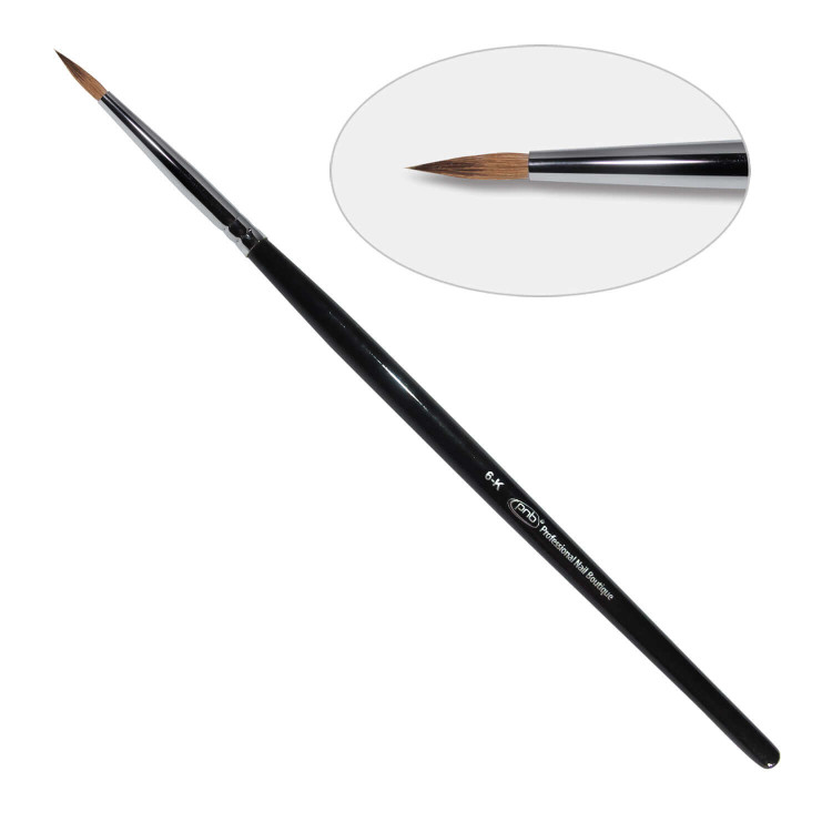 PNB 8D Кисть для дизайна круглая 6-к 11mm, колонок (Professional Nail Boutique (PNB))