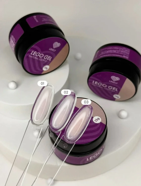 Lovely Гель для наращивания и укрепления, Lego Gel Natural Look 02, 15гр (M)