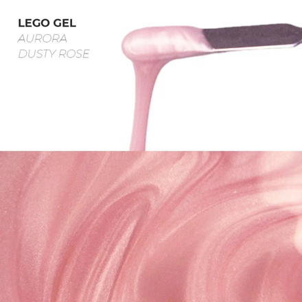 Lovely гель для наращивания и укрепления, Lego Gel Aurora Dusty Rose 15 гр (M)