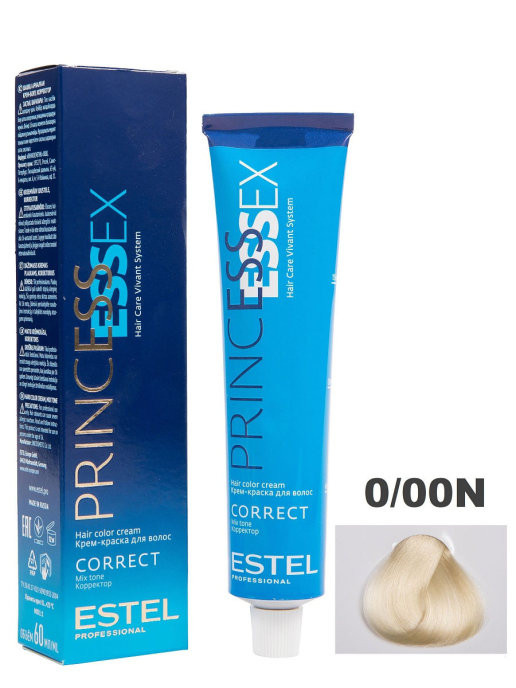 ESTEL 0/00N Крем-краска ESTEL PRINCESS ESSEX CORRECT, нейтральный