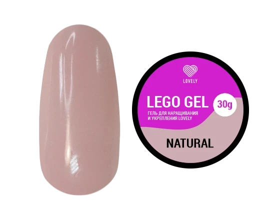 Lovely Гель для наращивания и укрепления, Lego Gel Natural 30гр