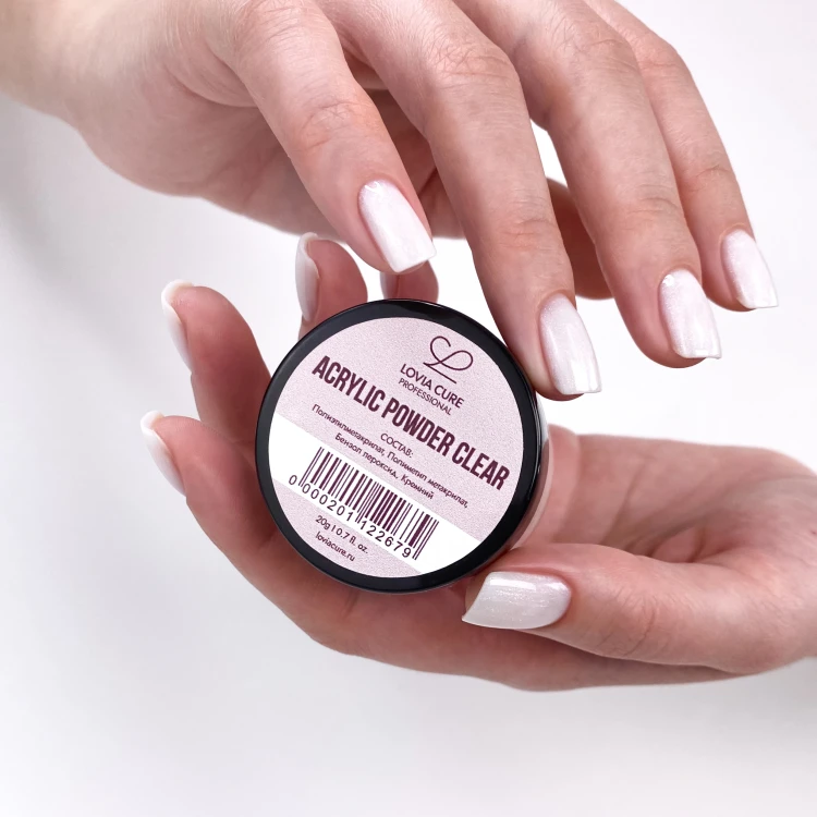 LOVIA CURE Акриловая пудра Acrulic Powder Clear 20 г