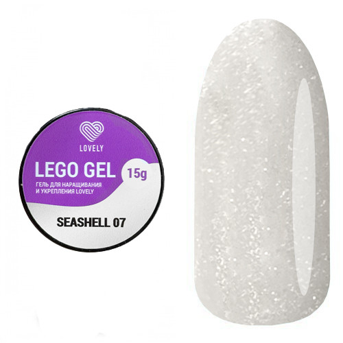 Lovely Гель для наращивания и укрепления, Lego Gel Seashell 07 15гр (М)