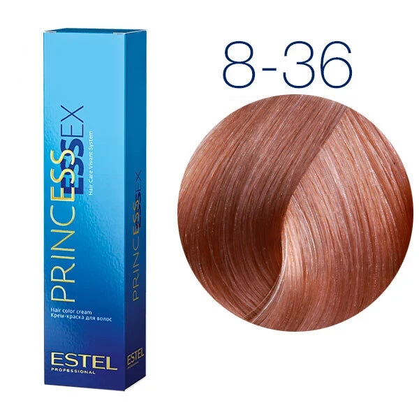 ESTEL 8/36 Крем-краска ESTEL PRINCESS ESSEX, светло-русый золотисто-фиолетовый