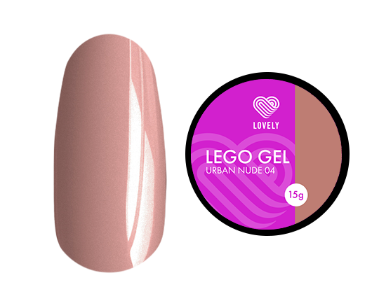 Lovely Гель для наращивания и укрепления, Lego Gel Urban Nude 04, 15 ml (M)