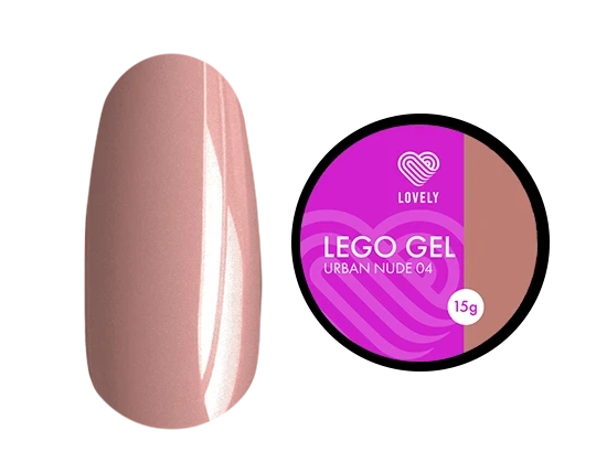 Lovely Гель для наращивания и укрепления, Lego Gel Urban Nude 04, 15 ml (M)