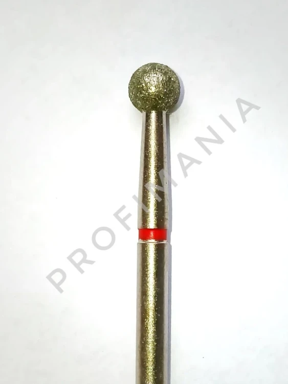 Фреза алмазная, красная, "Шар", 1,8мм