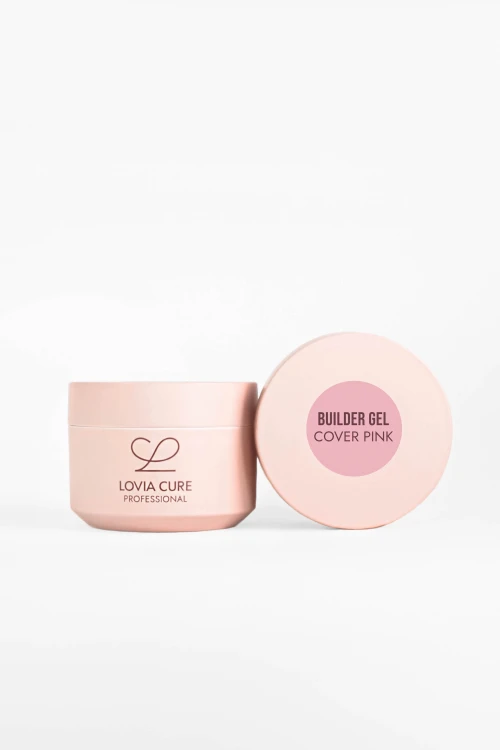 LOVIA CURE Гель моделирующий натуральный Builder Gel Cover Pink 15 мл