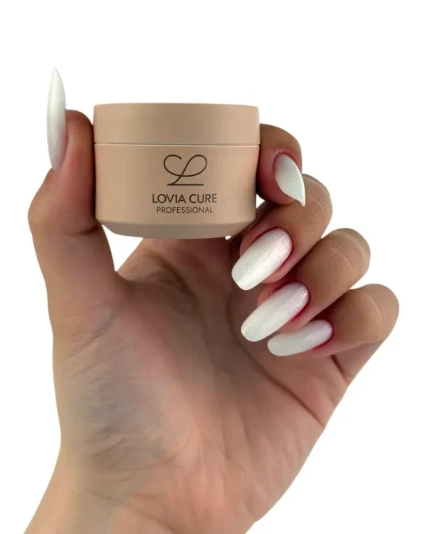 LOVIA CURE Гель моделирующий молочно-розовый перламутровый Builder Gel Pink Pearl Milk 15 мл