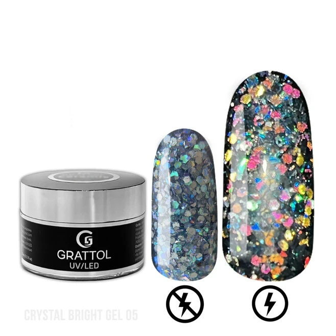 Grattol Gel Crystal Bright 05 15мл