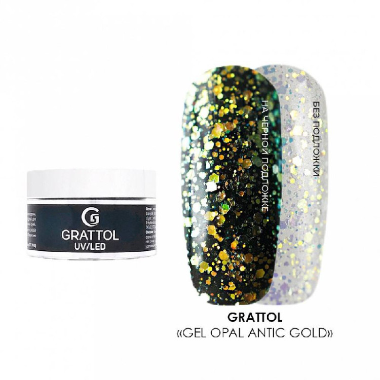 Grattol Gel Opal Antic Gold 15ml