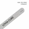 LOVIA CURE Пилка для ногтей 100/180 Grey прямая/Nail file 100/180 Gray straight