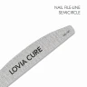 LOVIA CURE Пилка для ногтей 100/180 полукруг Nail file-line 100/180 semicircle