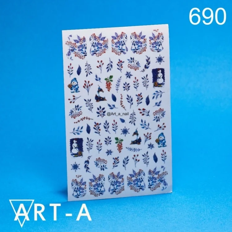 Art-A наклейки 3D 690 (Синий Стандартный Стандартный ART-A)
