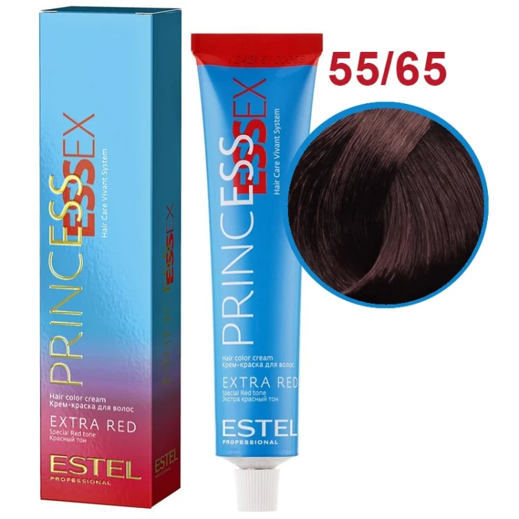 ESTEL 55/65 Крем-краска ESTEL PRINCESS ESSEX, светлый шатен фиолетово-красный (EXTRA RED)