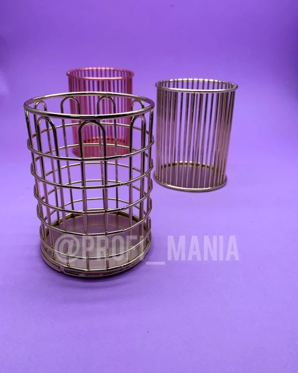 Pink House Стакан Клетка золото