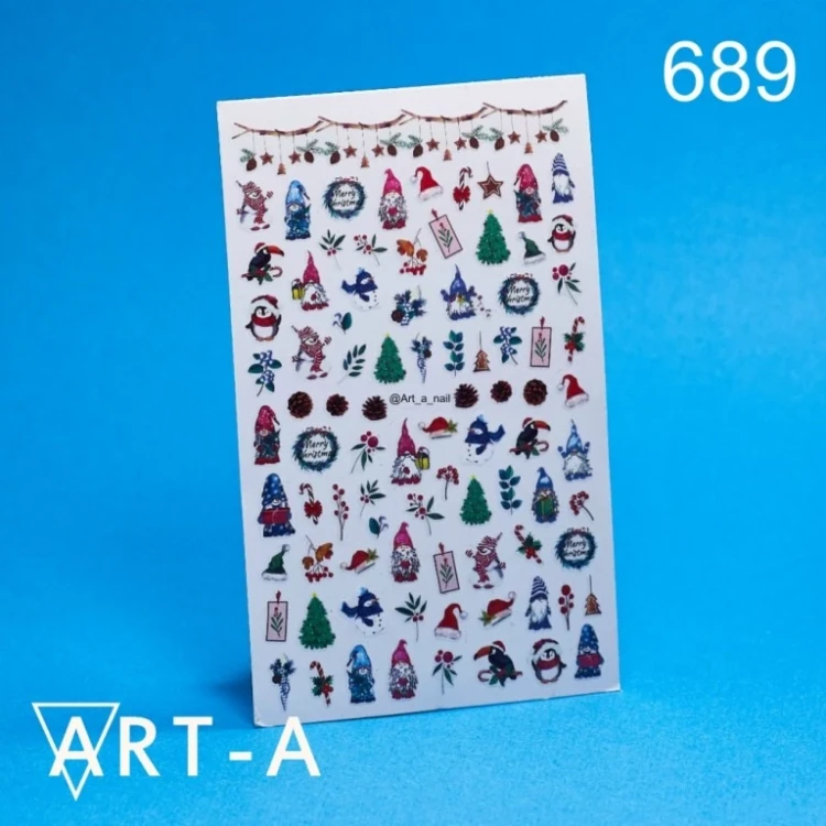 Art-A наклейки 3D 689 (Разноцветный Стандартный Стандартный ART-A)