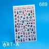 Art-A наклейки 3D 689 (Разноцветный Стандартный Стандартный ART-A)