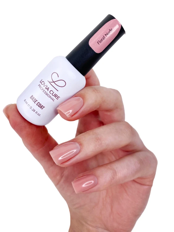 LOVIA CURE База Файбер розовый нюд UV/LED Fiber Base Floral Nude 8 мл