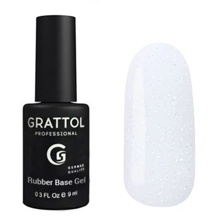 Grattol Rubber Base Glitter 01