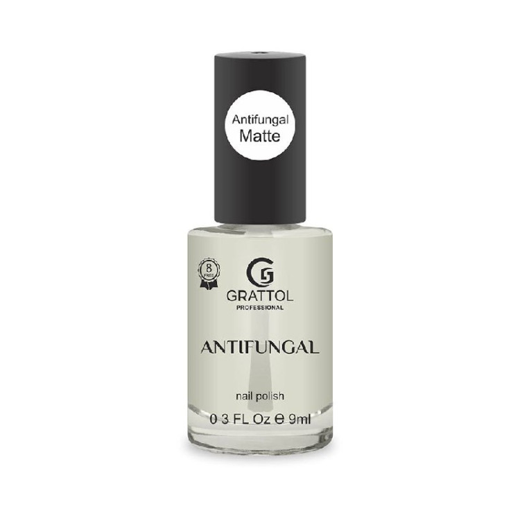 Grattol Antifungal Nail Polish Matte Лак 9мл