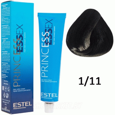 ESTEL 1/11 Крем-краска ESTEL PRINCESS ESSEX, иссиня-черный
