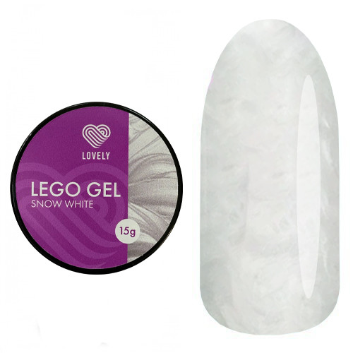 Lovely гель для наращивания и укрепления, Lego Gel Aurora Snow White 15 гр (М)