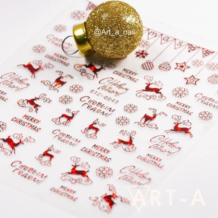 Art-A наклейки 3D 043 красный (Красный Стандартный Стандартный ART-A)