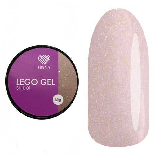 Lovely гель для наращивания и укрепления, Lego Gel Shik 01, 15 гр (М)