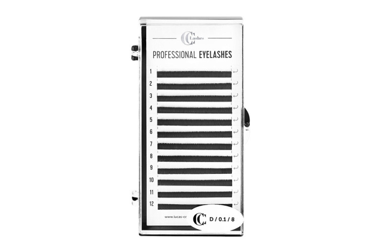 CC Lashes Ресницы D/0,07 mix (7-12mm) чёрные